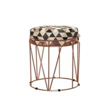 Puff Babu Bronze Estampa Triangulo