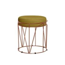 Puff Babu Bronze Suede Mostarda