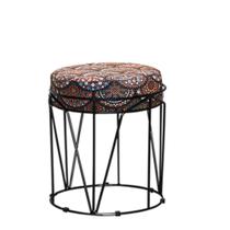 Puff Babu Preta Estampa Mandala