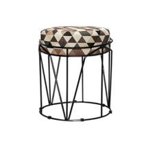 Puff Babu Preta Estampa Triangulo