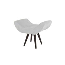 Puff Banco Banqueta Decorativo Sala Salão Maisa Corano Branco - LM DECOR