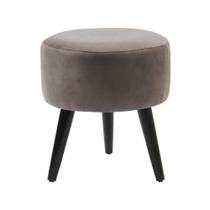 Puff Banco Luca Em Tecido Suede - Grafite - Cor: Cinza Puff Banco Luca Em Tecido Suede - Grafite - Cor: Cinza