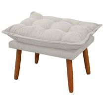 Puff Banqueta Angra Retangular para Sala Quarto Bouclê