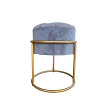 Puff Banqueta Argola Dourado Tecido Capitonê Varias Cores Puff Banqueta Argola Dourado Tecido Capitonê Varias Cores