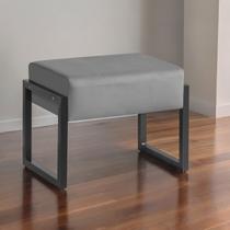 Puff Banqueta Cancún Moderno Pés c/ Tinta Epoxi Anti Risco Puff Banqueta Cancún Moderno Pés c/ Tinta Epoxi Anti Risco