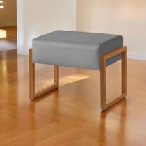 Puff Banqueta Cancún Moderno Pés Em Ferro Tecido Veludo Puff Banqueta Cancún Moderno Pés Em Ferro Tecido Veludo