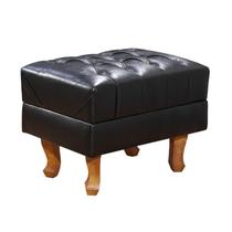 Puff Banqueta Chesterfield Via Encanto Preto