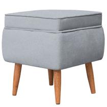 Puff Banqueta Comodoro Quadrado em Tecido Veludo Várias Cores - Sentô