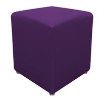 Puff Banqueta Decorativo Dado Sala de Espera Recepção Quarto Suede Roxo - KDAcanto Móveis