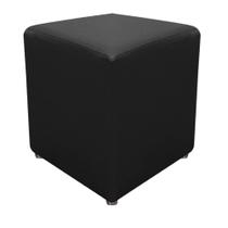 Puff Banqueta Decorativo Dado Suede Preto - KDAcanto Móveis