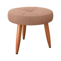 Puff Banqueta Decorativo Pés Palito Havana Marrom Matrix Puff Banqueta Decorativo Pés Palito Havana Marrom Matrix