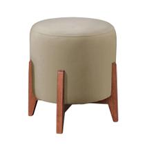 Puff Banqueta Decorativo Redondo Thor 3 Pés - Sala, Quarto
