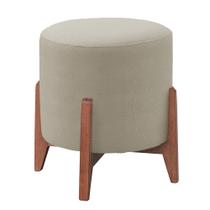 Puff Banqueta Decorativo Redondo Thor Linho - Sala de Estar Puff Banqueta Decorativo Redondo Thor Linho - Sala de Estar