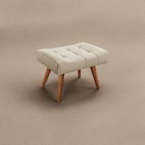Puff Banqueta em Madeira Maciça Theo Puff Banqueta em Madeira Maciça Theo