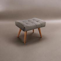 Puff Banqueta em Madeira Maciça Theo Puff Banqueta em Madeira Maciça Theo