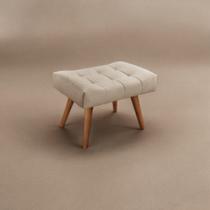 Puff Banqueta em Madeira Maciça Theo Puff Banqueta em Madeira Maciça Theo