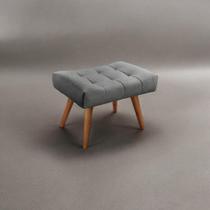 Puff Banqueta em Madeira Maciça Theo Puff Banqueta em Madeira Maciça Theo
