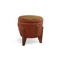 Puff Banqueta Fênix Baú Mesa Design Moderno Laranja Terracota Puff Banqueta Fênix Baú Mesa Design Moderno Laranja Terracota