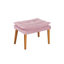 Puff Banqueta Fenzzi Palito Mel Suede Rosa Bebê - DAMAFFÊ MÓVEIS Puff Banqueta Fenzzi Palito Mel Suede Rosa Bebê - DAMAFFÊ MÓVEIS
