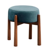 Puff Banqueta Lotus Luxo Madeira Maciça Castellar Móbile