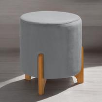 Puff Banqueta Luxor Redondo Fácil Montagem p/ Salas Recepção