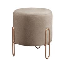 Puff Banqueta Mali Luxo Base Bronze Castellar Móbile