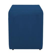 Puff Banqueta Moderno Estiloso Decoração Moderno Suede Azul Marinho Puff Banqueta Moderno Estiloso Decoração Moderno Suede Azul Marinho
