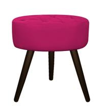 Puff Banqueta Nanda Palito Tabaco Decor Sala de Espera Quarto Suede Pink - KDAcanto Móveis
