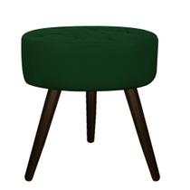 Puff Banqueta Nanda Palito Tabaco Decor Sala de Espera Quarto Suede Verde - KDAcanto Móveis