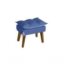 Puff Banqueta Opala Azul Marinho Puff Banqueta Opala Azul Marinho