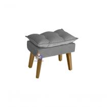 Puff Banqueta Opala Cinza Puff Banqueta Opala Cinza