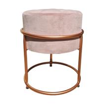 Puff Banqueta Provador Loja Boutique Camarim Conforto Rose