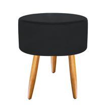 Puff Banqueta Puf Pés Palito Suede Azul Marinho Recepção Sala Quarto Puff Banqueta Puf Pés Palito Suede Azul Marinho Recepção Sala Quarto