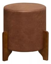 Puff Banqueta Quarto Sala Pés De Madeira Thor Puff Banqueta Quarto Sala Pés De Madeira Thor