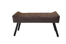 Puff Banqueta Recamiê Decorativo Sofia Suede Marron Oxxy Estofados Puff Banqueta Recamiê Decorativo Sofia Suede Marron Oxxy Estofados