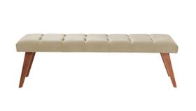 Puff banqueta Recamier Barcelona - Tecido Palha Puff banqueta Recamier Barcelona - Tecido Palha