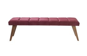 Puff banqueta Recamier Barcelona - Tecido Rosê Puff banqueta Recamier Barcelona - Tecido Rosê