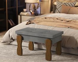 Puff, Banqueta, Recamier Captone Madri Pés Madeira 0,80 Cor