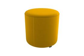 Puff Banqueta Redondo Copenhage Amarelo Matrix