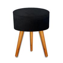 Puff Banqueta Redondo Ilítia Luxo Decorativo Retro Vintage