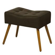 Puff Banqueta Retangular Liso Marrom - SA Móveis Puff Banqueta Retangular Liso Marrom - SA Móveis