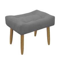 Puff Banqueta Retangular Sala de Estar Suede Light Herrero