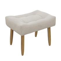 Puff Banqueta Retangular Sala de Estar Suede Light Herrero Puff Banqueta Retangular Sala de Estar Suede Light Herrero