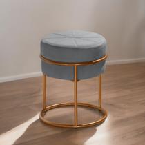 Puff Banqueta Riad Redondo Pés Ferro Forte Alto Conforto Puff Banqueta Riad Redondo Pés Ferro Forte Alto Conforto