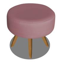 Puff Banqueta Sofia Decorativo Suede Rose Gold - KDAcanto Móveis