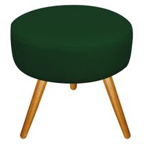 Puff Banqueta Sofia Palito Mel Sala de Estar Quarto Decor Suede Verde - KDAcanto Móveis