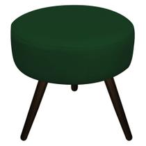 Puff Banqueta Sofia Palito Tabaco Sala de Estar Quarto Decor Suede Verde - KDAcanto Móveis