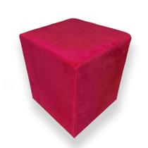 Puff Banqueta Tecido Decorativo Retângulo Suede Cubo - 2 Un