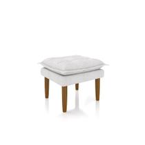 Puff Banquinho Apoio Para Os Pés Luxo Bouclê