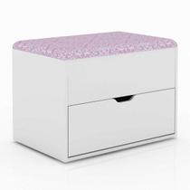 Puff Baú 1 Gaveta Pu2051 Tecno Mobili Puff Baú 1 Gaveta Pu2051 Tecno Mobili